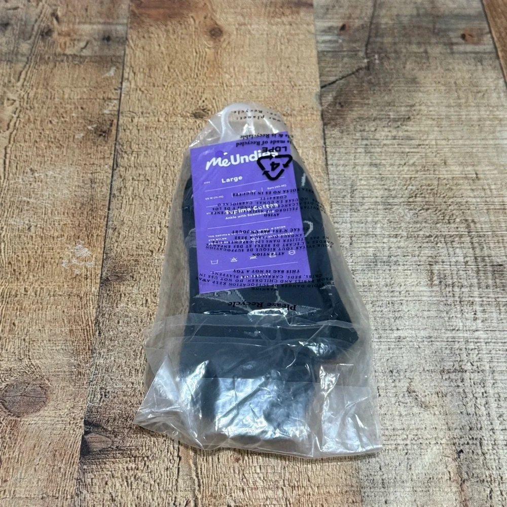 MeUndies Supima Cotton Ankle Socks Unisex New with tags, Large cosmic cocktails